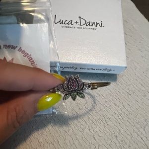 Luca and Danni lotus flower bangle bracelet